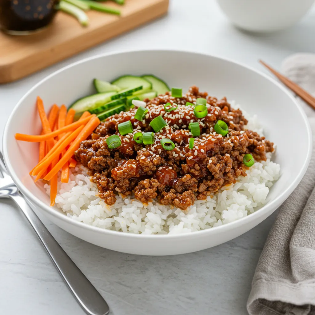 The Ultimate Korean Ground Beef Bowl: Savory Sweet Comfort in Every Bite